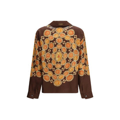 Versace Brown Fabric Pattern Shirt - IT40 | M