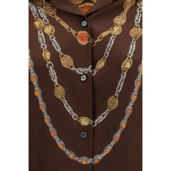 Versace Brown Fabric Pattern Shirt - IT40 | M