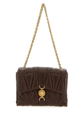 Sac bandoulière en agneau marron Versace
