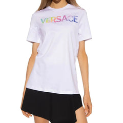 Versace Cotton Logo T-Shirt - 38 - T-Shirts