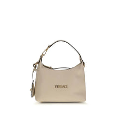 Versace Cream Calf Leather Bos Taurus Handbag