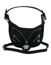 Versace Elegant Black Mini Hobo Shoulder Bag - Hobo Bags