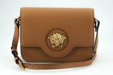Versace Elegant Calf Leather Shoulder Bag in Brown - Shoulder Bags