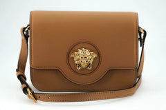 Versace Elegant Calf Leather Shoulder Bag in Brown - Shoulder Bags
