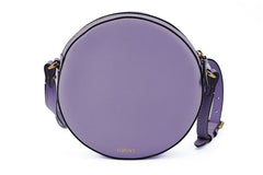 Versace Elegant Purple Round Shoulder Bag - Shoulder Bags