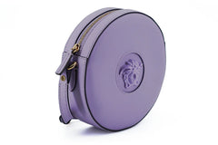 Versace Elegant Purple Round Shoulder Bag - Shoulder Bags