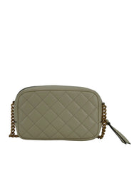 Versace Elegant White Lamb Leather Camera Bag - Cross Body Bags