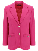 Versace Fuchsia Virgin Wool Blazer