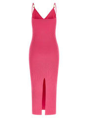 Versace Fuchsia Viscose Midi Dress - IT42