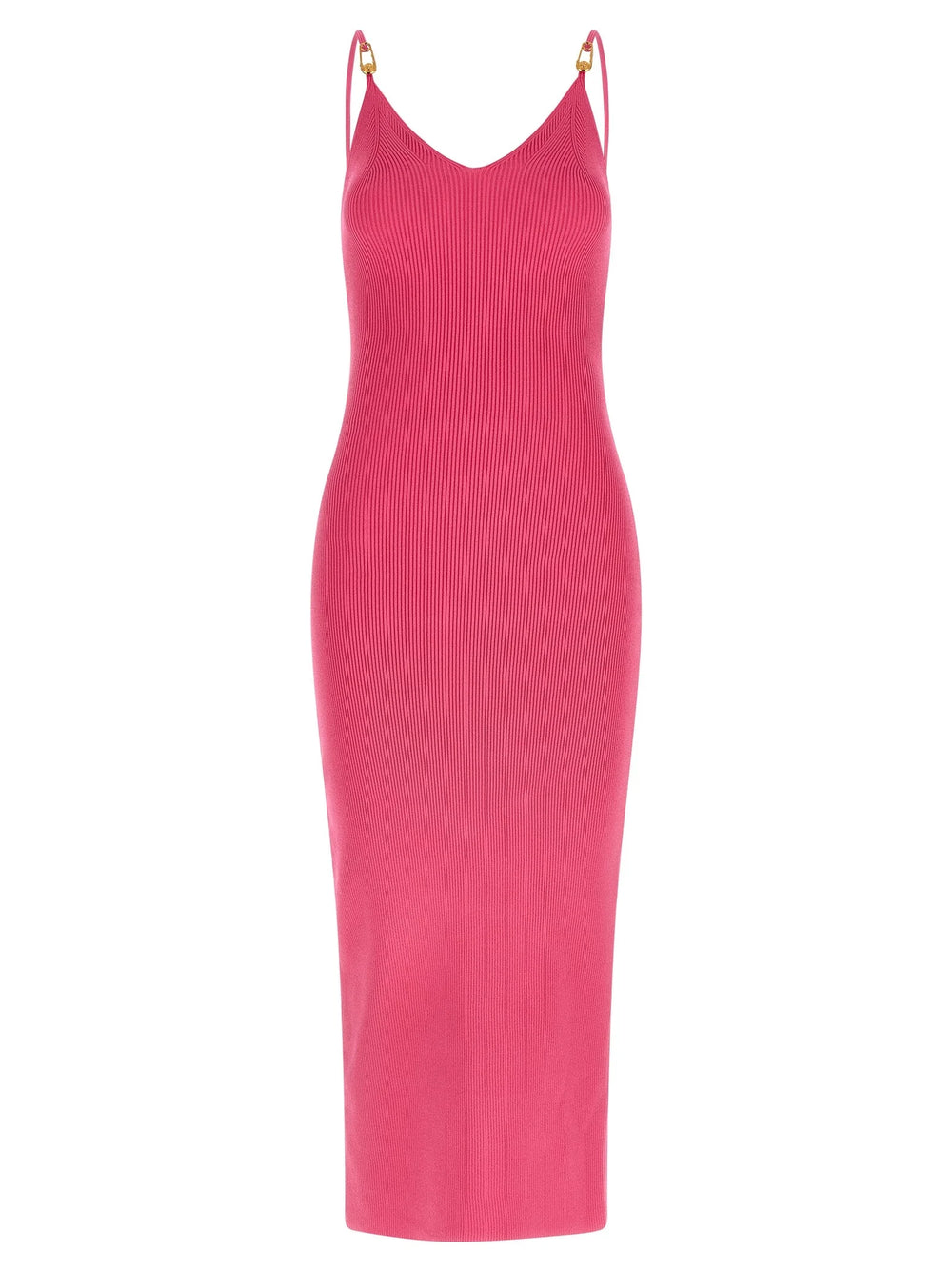 Versace Fuchsia Viscose Midi Dress - IT42