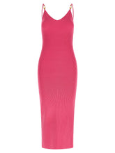 Versace Fuchsia Viscose Midi Dress - IT42