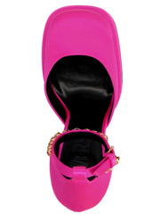 Versace Fuchsia Viscose Platform Pumps - EU35.5/US5.5