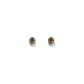 Versace Gold Brass Earrings - One Size