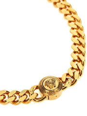 Versace Gold Metal Necklace - One Size