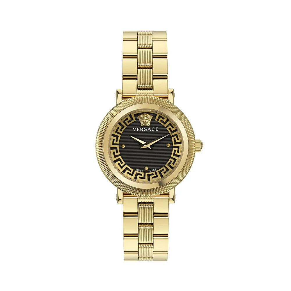 Versace Gold Stainless Steel Dress Watch