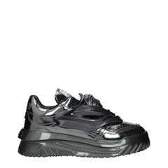 Versace Gray Leather Chunky Sneakers - EU42.5/US9.5
