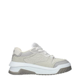 Versace Gray Leather Low Top Sneakers - EU40/US7
