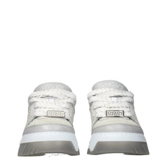 Versace Gray Leather Low Top Sneakers - EU40/US7