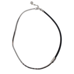 Versace Gray Metal Necklace