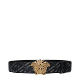 Versace Gray Polyester Regular Belt