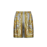 Versace Gray Silk Bermuda Shorts - 48 | M