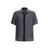Versace Gray Silk Pattern Shirt - IT48 | M