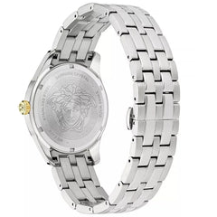 Versace Gray Stainless Steel Dress Watch