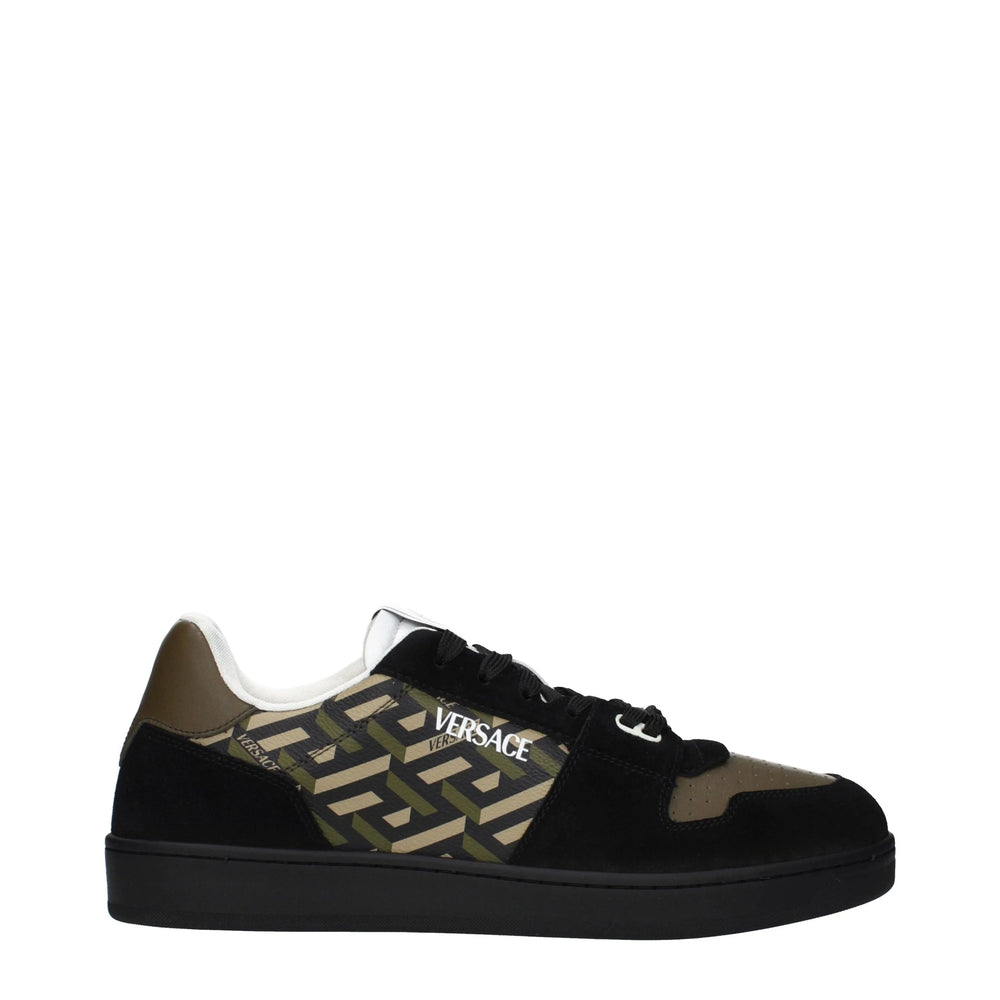 Versace Green Fabric Low Top Sneakers - EU43/US10