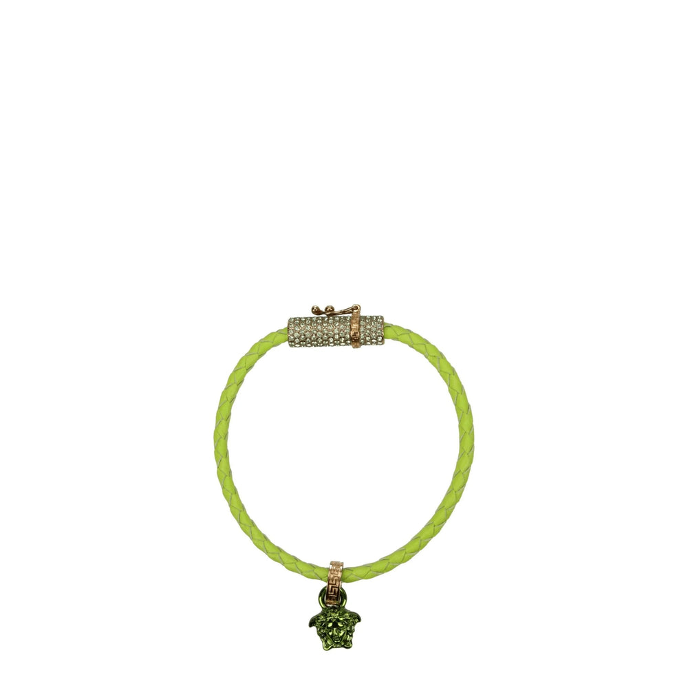 Versace Green Leather Bracelets - Bracelets