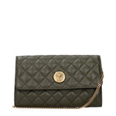 Versace Green Leather Clutch Bags