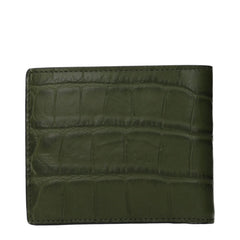 Versace Green Leather Wallet