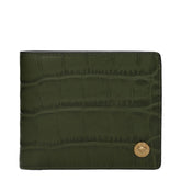 Versace Green Leather Wallet