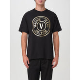 Versace Jeans Black Cotton T-Shirt - XL
