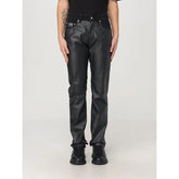 Versace Jeans Black Leather Pants - W34 - Trousers