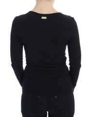 Versace Jeans Black Stretch Longsleeve Sweater - IT40 | XS - Sweaters