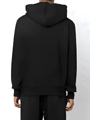 Versace Jeans Chic Black Hooded Sweatshirt - Hoodies