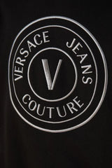Versace Jeans Stunning Hooded Black Cotton Sweatshirt - Hoodies