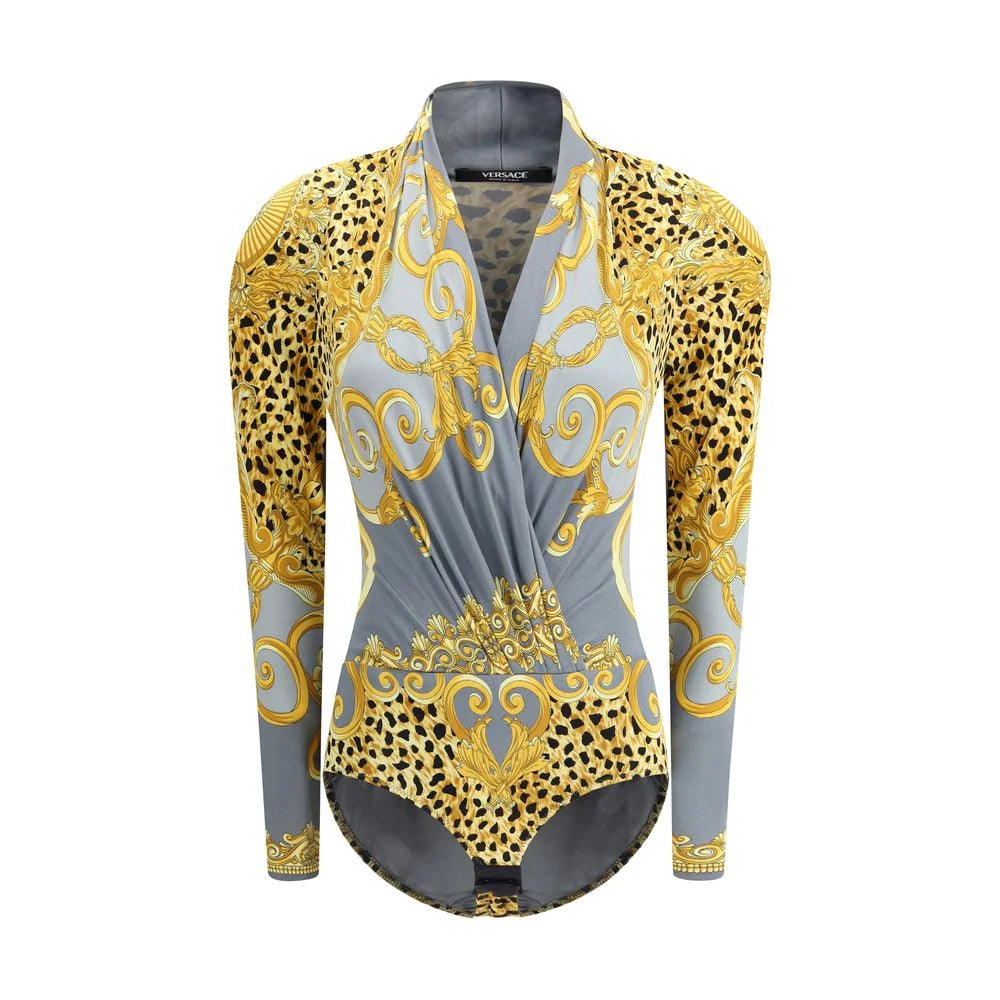 Versace Leopard draped Bodysuit - IT40 | M