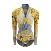 Versace Leopard draped Bodysuit - IT40 | M