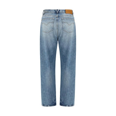 Versace Light Blue Cotton Jeans Denim
