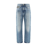 Versace Light Blue Cotton Jeans Denim