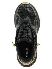 Versace Multicolor Calfskin Athletic Sneakers - EU 41 | US 8