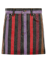 Versace Multicolor Katoenen Lange Rok