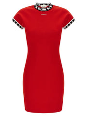Versace Multicolor Cotton Short Dress