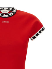 Versace Multicolor Cotton Short Dress