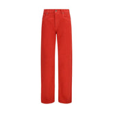 Versace Multicolor Cotton Straight-Leg Jeans