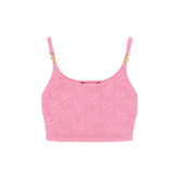 Versace Multicolor Elastane Tank Tops - 42