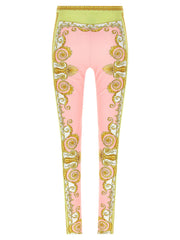 Versace Multicolor Nylon Leggings