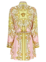 Versace Multicolor Silk Short Dress