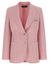 Versace Multicolor Virgin Wool Blazer - IT38